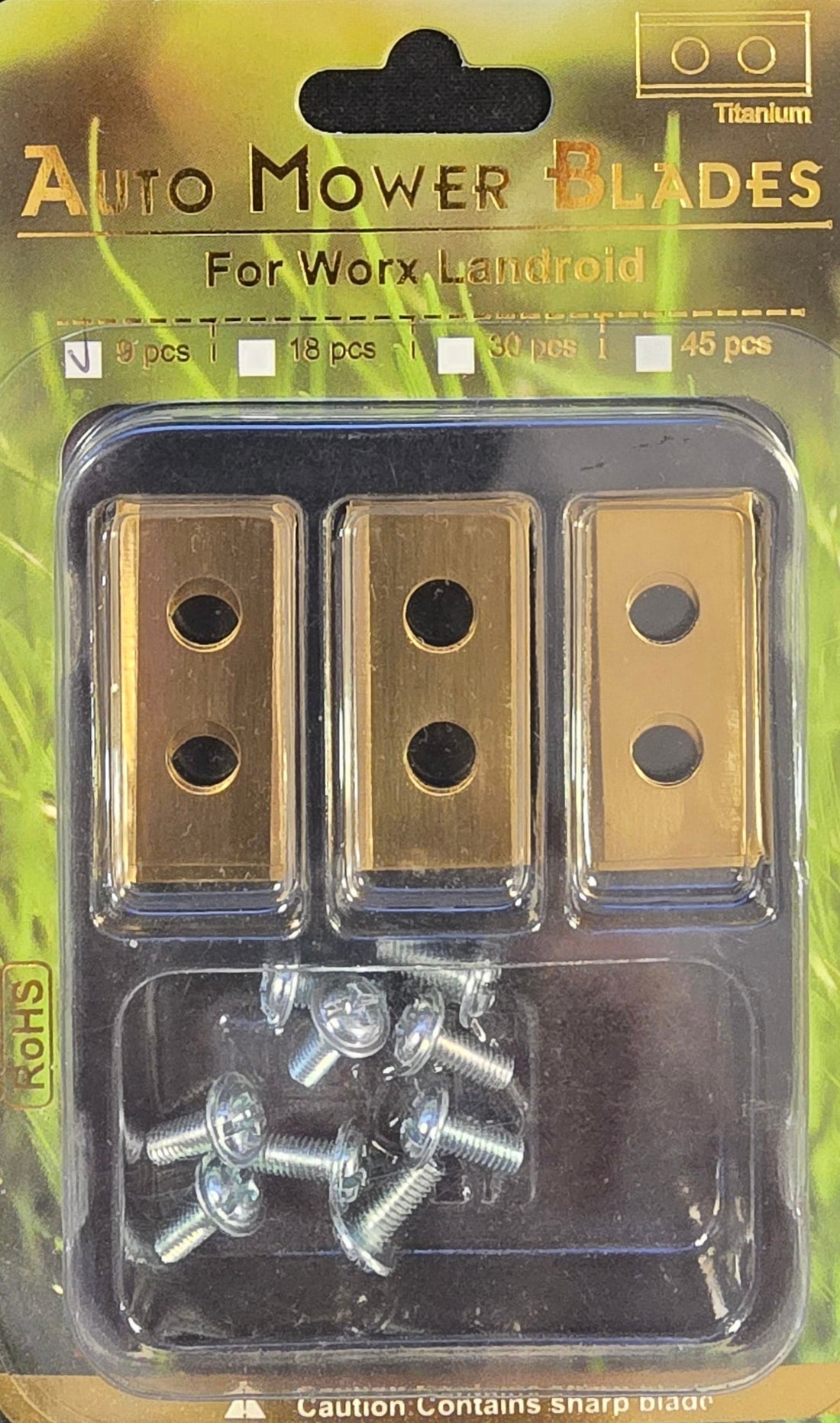 Ersatzmesser für Worx Landroid Mähroboter – 9 Stück mit Schrauben